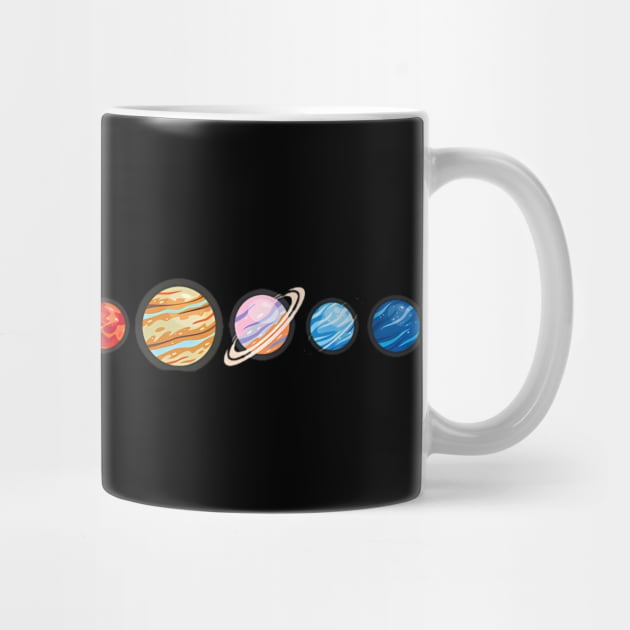 Planetary System Star Eating Planets Sun Funny Astronomy by Aleem James